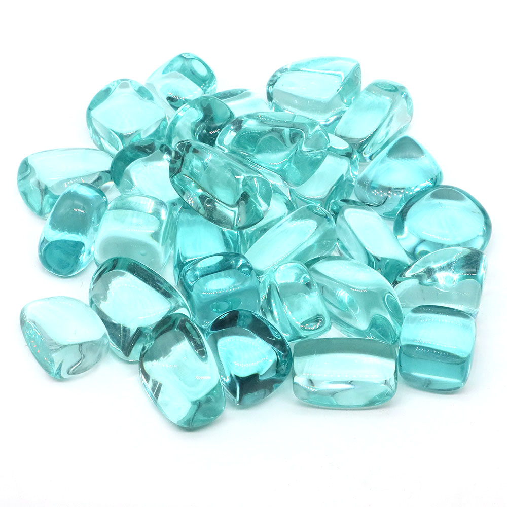 Marine Aquarium Gravel - Ocean Blue Obsidian Tumbled Stones Healing