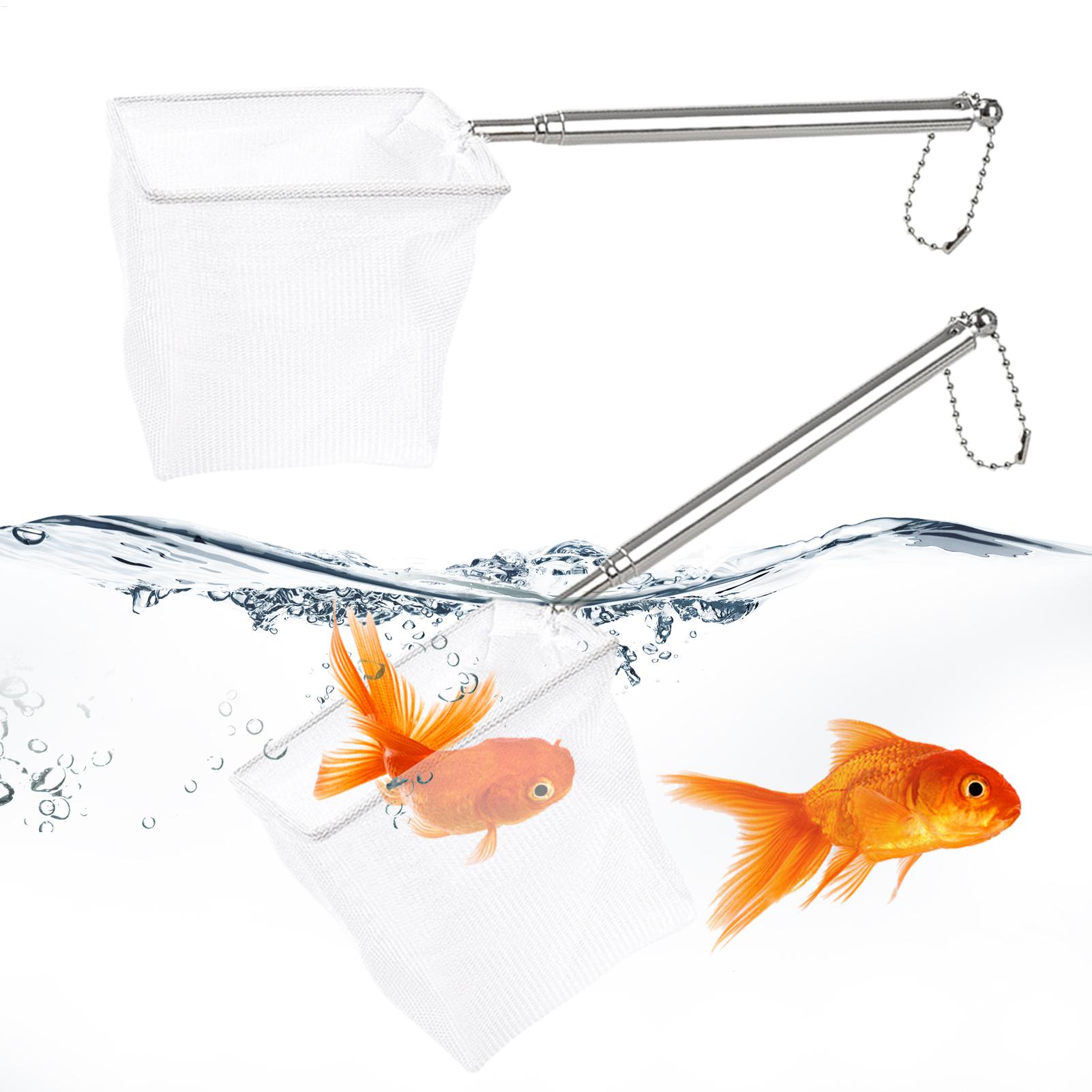 Aquarium Marineland - 2pcs Small Fish Net Telescopic Handle