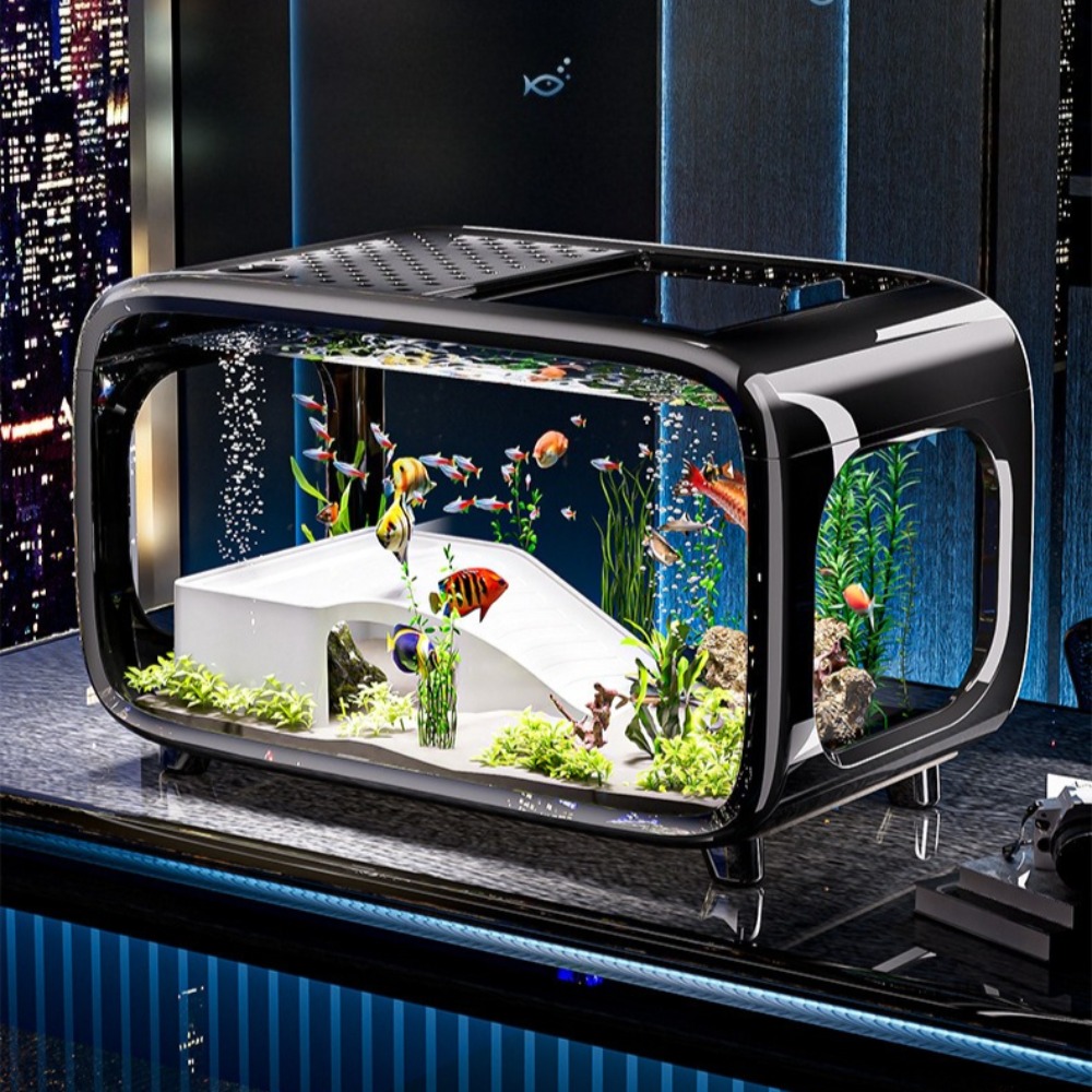Marine Aquarium Live - Transparent Luxury Fish Tank Durable Living