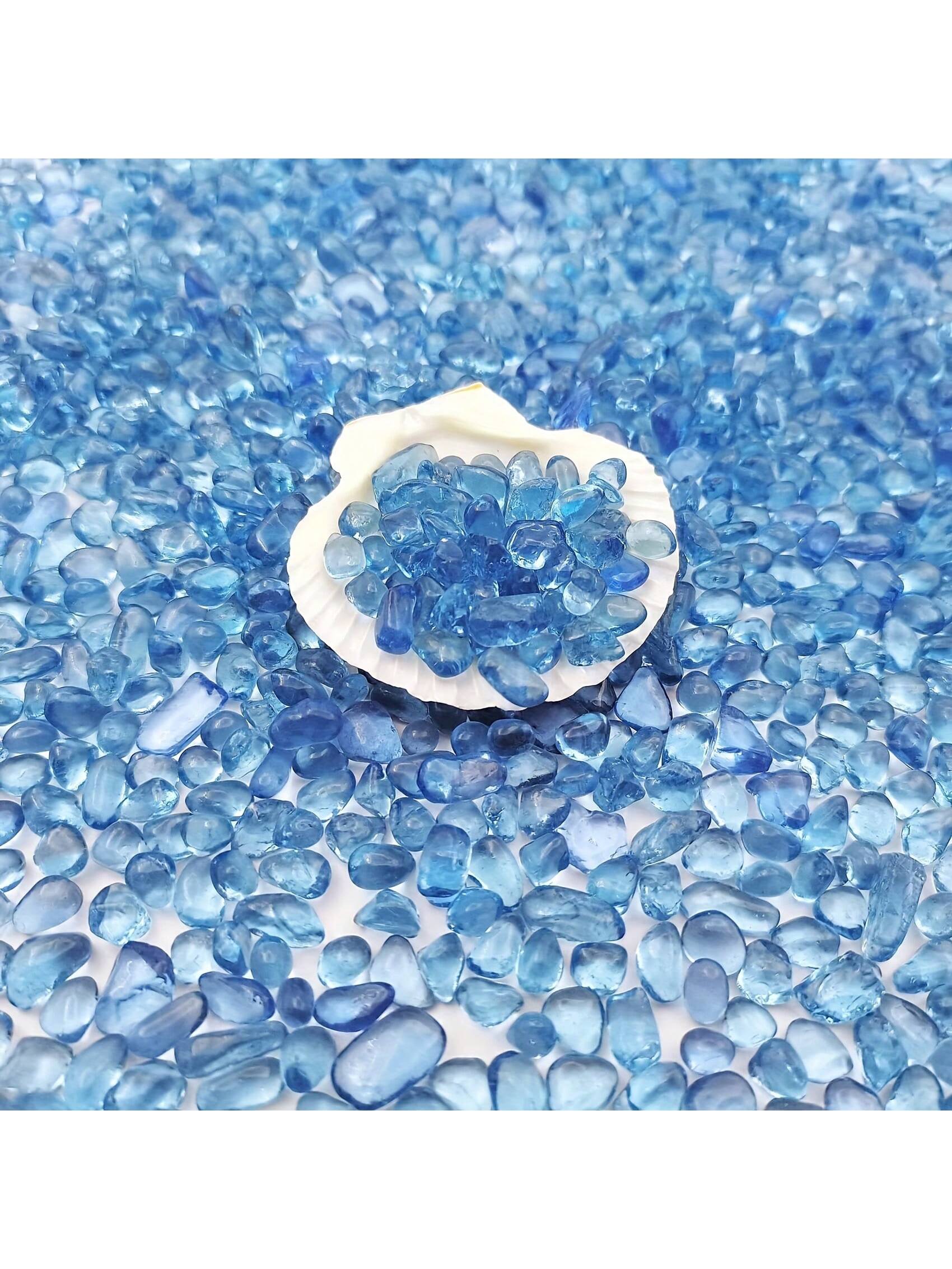Marine Aquarium Gravel - Blue Glass Gravel 3 4mm Aquarium