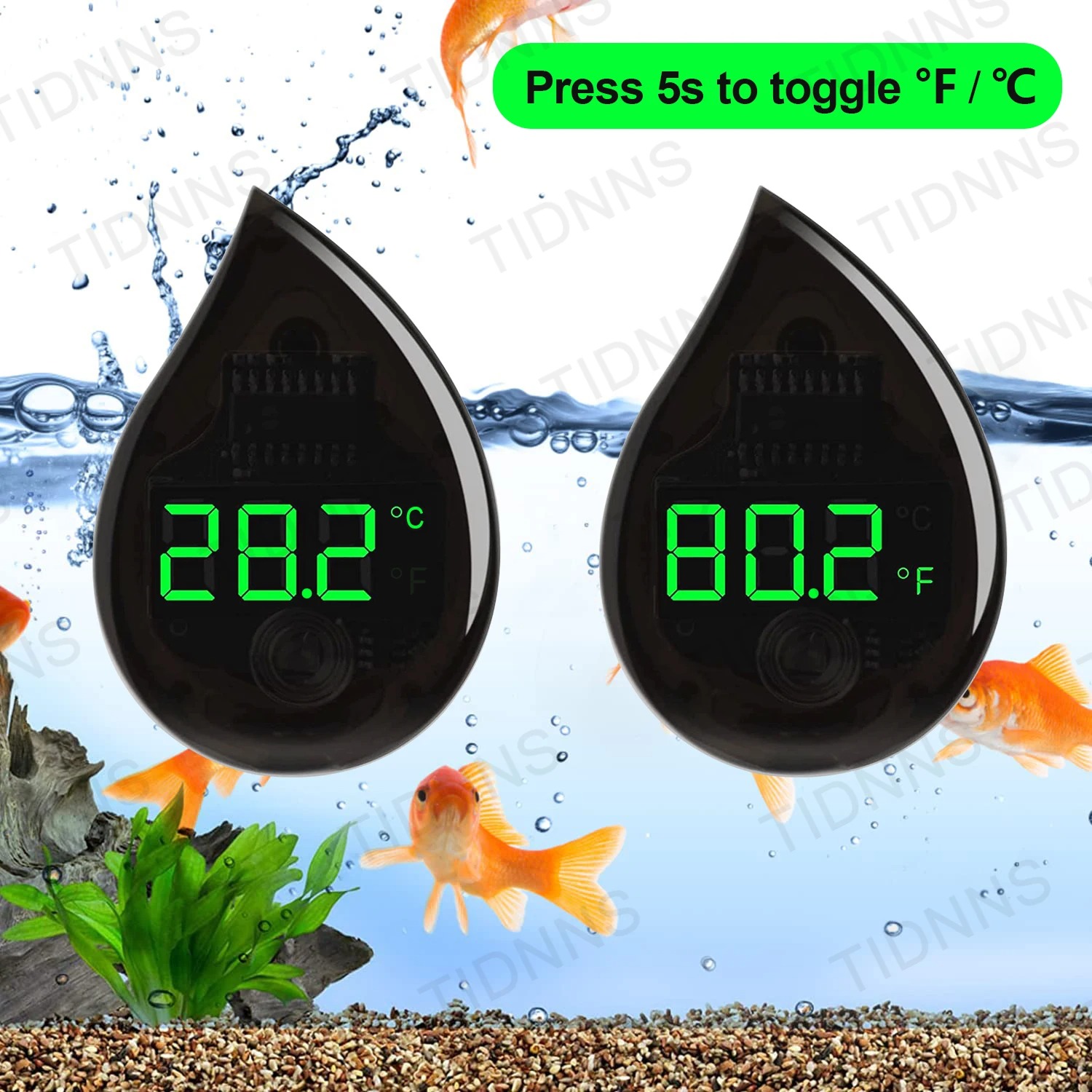Aquarium Self-Adhesive Thermom - Marine Aquarium Glue 评论和价格