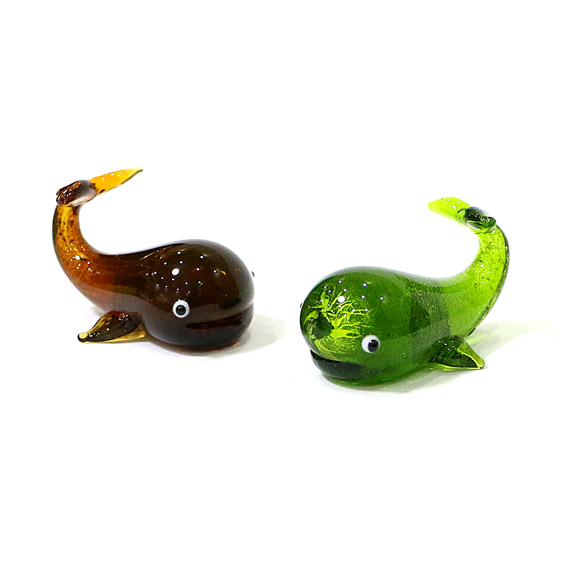 Murano Glass Whale Miniature F - Marine Aquarium Live 评论和价格