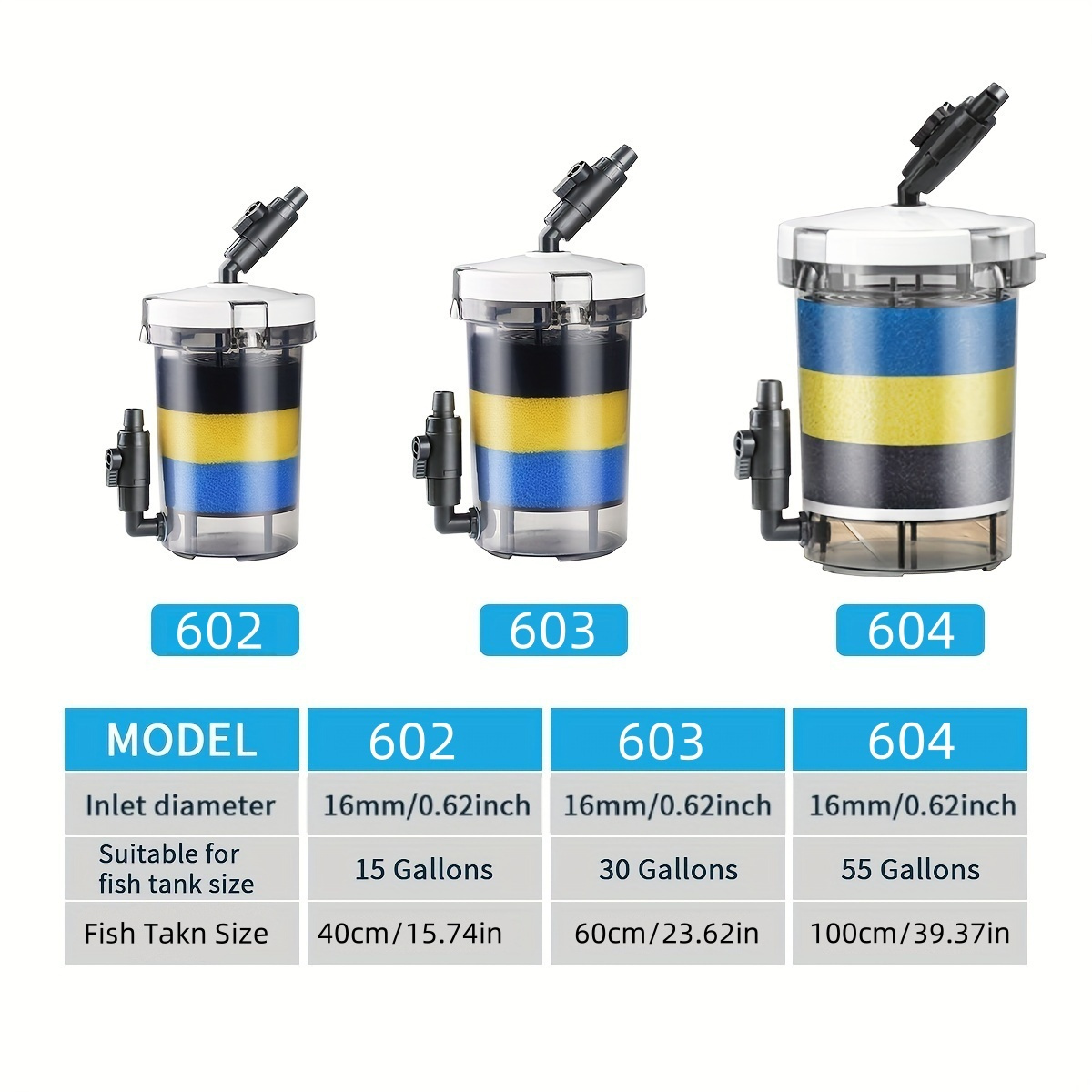 SUNSUN EW-602  EW-603 EW-604 S - Marine Aquarium Protein Skimmer 评论和价格