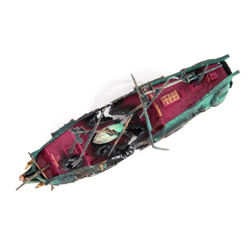 Large Aquarium Decoration Boat - Aquarium Marineland 评论和价格