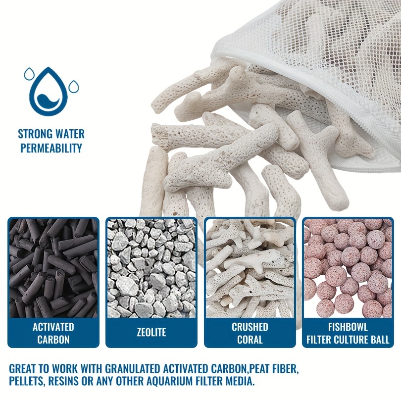 Reusable Zipper Filter Media B - Marine Aquarium Protein Skimmer 评论和价格