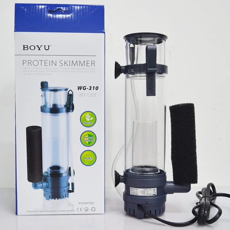 6W/8W BOYU Protein Skimmer Fil - Marine Aquarium Protein Skimmer 评论和价格