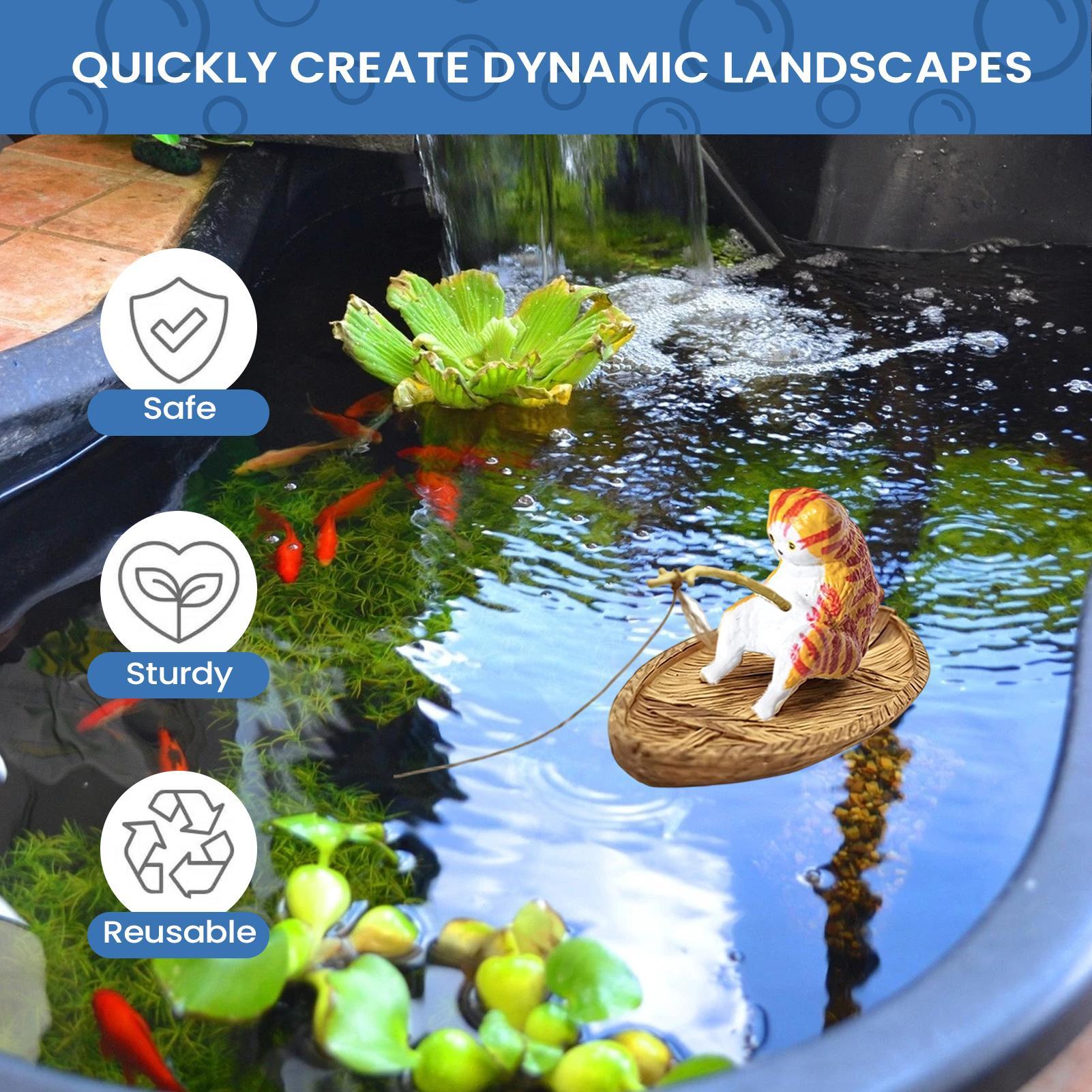 Creative Cat Fishing Boat Aqua - Aquarium Marineland 评论和价格