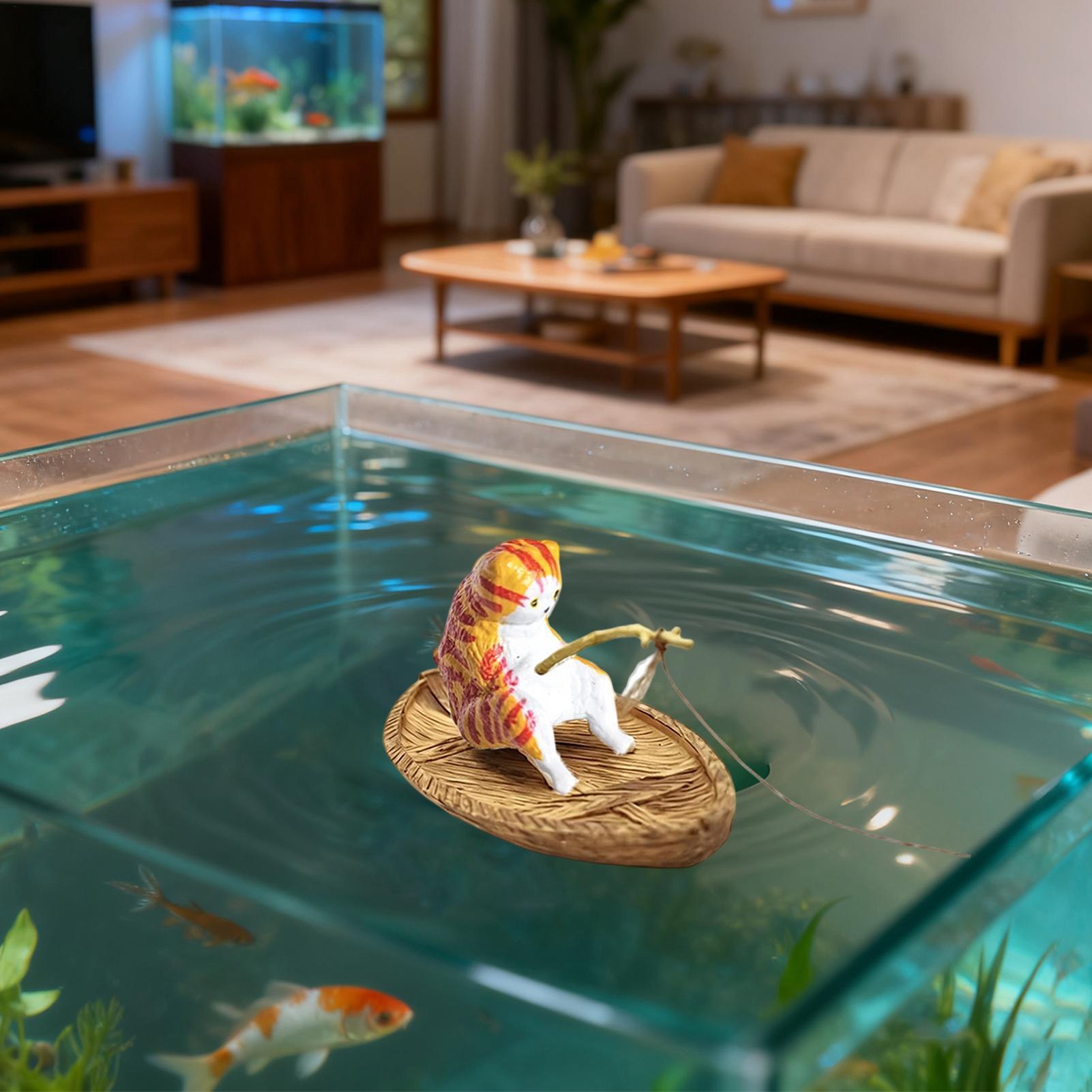Creative Cat Fishing Boat Aqua - Aquarium Marineland 评论和价格