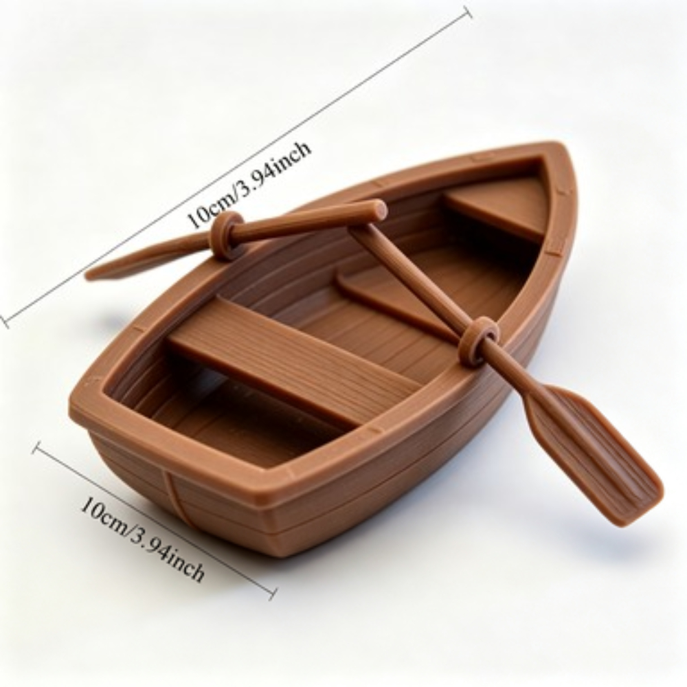 Mini Double Oar Wooden Boat Aq - Aquarium Marineland 评论和价格