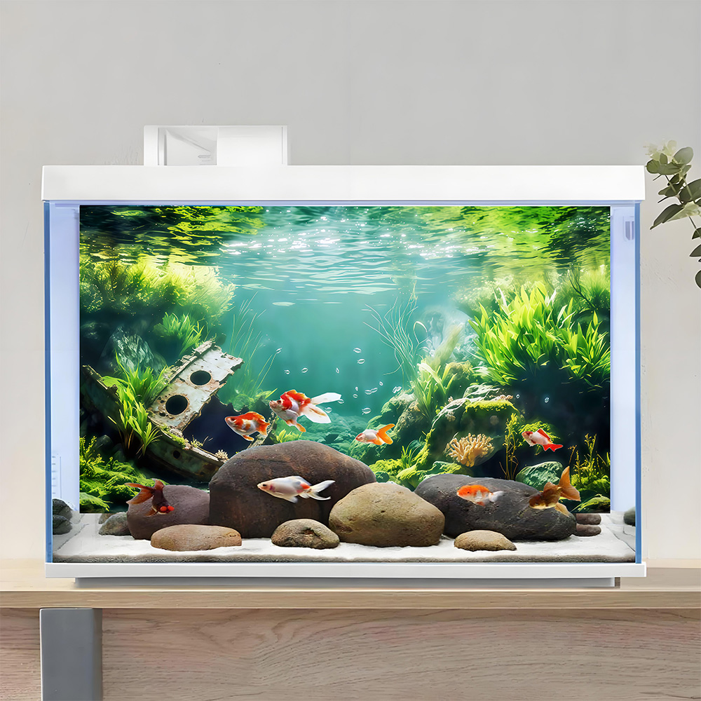 Aquarium Background Sticker,   - Marine Aquarium Glue 评论和价格