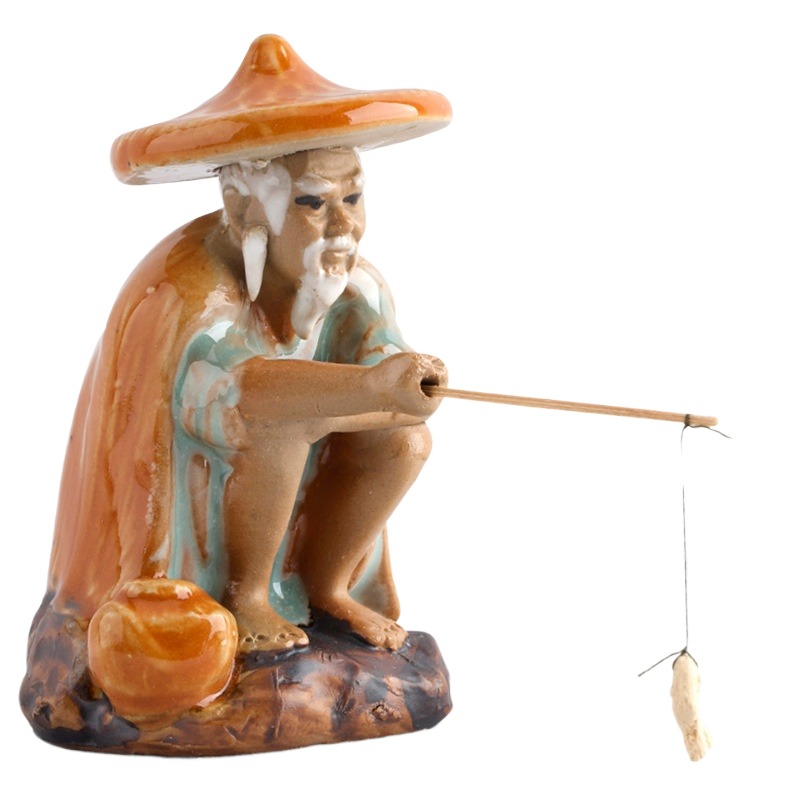Ceramics Fisherman Boat Figuri - Aquarium Marineland 评论和价格