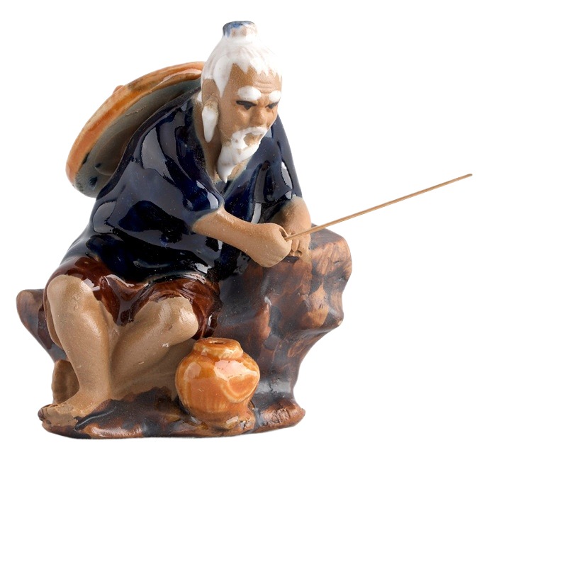 Ceramics Fisherman Boat Figuri - Aquarium Marineland 评论和价格