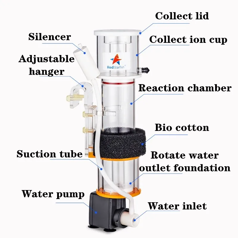 Red StarFish Protein Skimmer U - Marine Aquarium Protein Skimmer 评论和价格