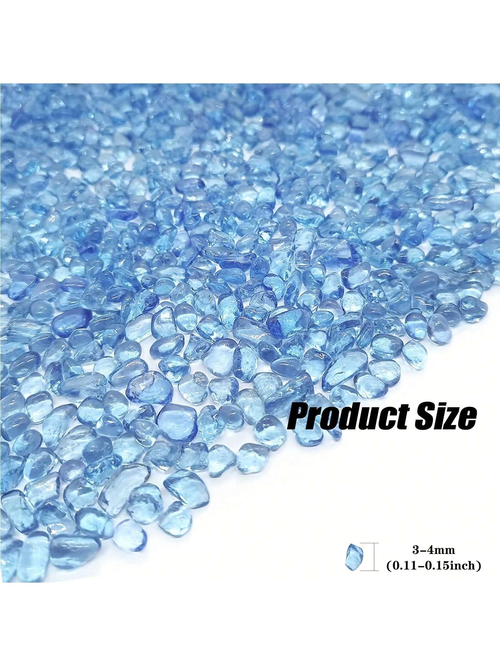 Blue Glass Gravel 3 4mm Aquari - Marine Aquarium Gravel 评论和价格