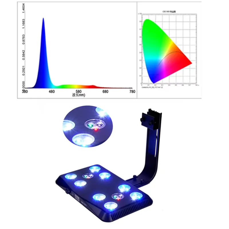 90W RGB Coral Light for Intell - Marine Aquarium Hours 评论和价格